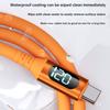 1-3PCS 6A USBC To Type C Fast Charging 120W USB Type C LED Digital Display Cable For Samsung HUAWEI Xiaomi Oppo Vivo Charge Cord