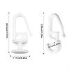 62KD Curtain Installation Set with 50 White Cutain Track Slides Gliders with Folding Hook and 50 S Hook for Home Decors