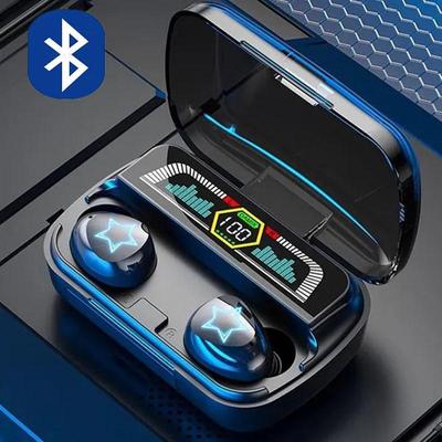 Cuffie Bluetooth 5.3 9D HIFI Stereo In-Ear Auricolari Mini TWS Auricolari con Cancellazione del Rumore Cuffie per Chiamate in Vivavoce