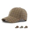 Herbst Winter Hut Herren Frühling Sommer Outdoor Sonnenschutz Visier Klassische Karierte Baseballkappe Hartschalen-Kappe Damenmütze Warme Schirmmütze