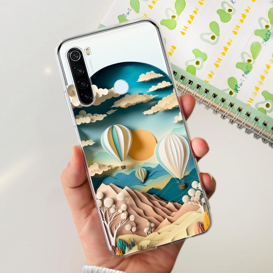 For Xiaomi Redmi Note 8 Case Note 8T Luxury Painted Cover Clear Silicone Phone Case For Redmi Note 8 Pro Note8 Note8T Soft Shell