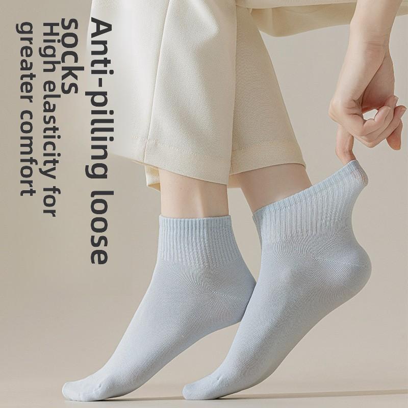 Sock Children's Summer and Spring Boneless Pure Cotton Boat Socks, Thin Style Cotton Socks, 100% Cotton Short Socks