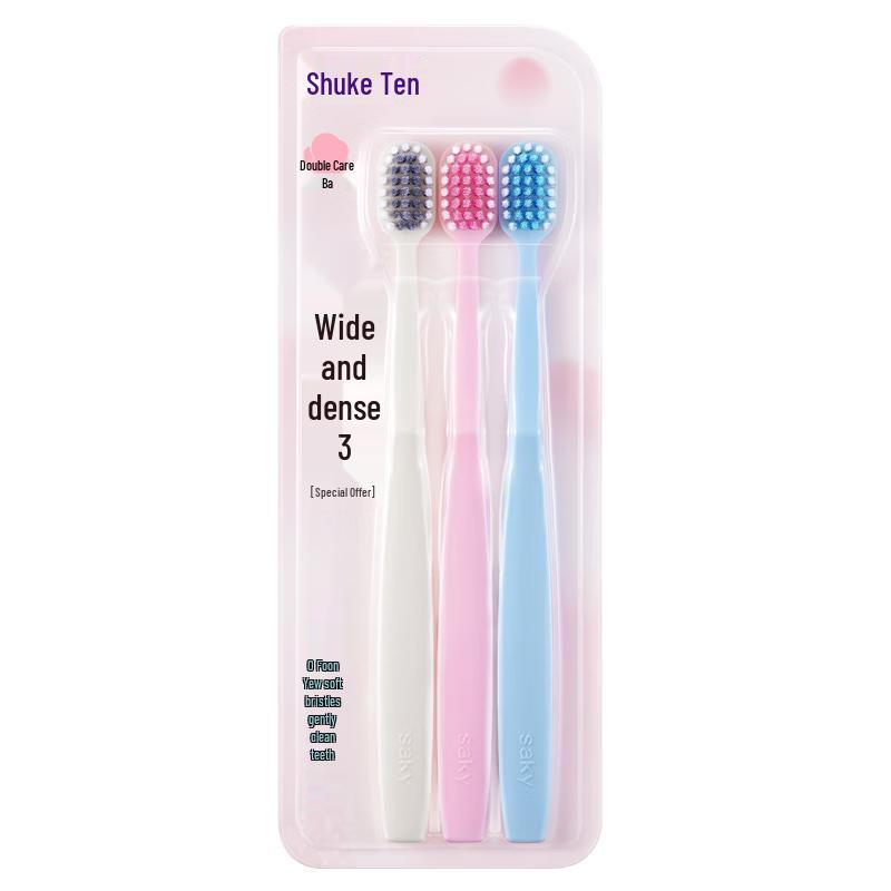 Saky Wide-Head Toothbrush & Oral Care Sets