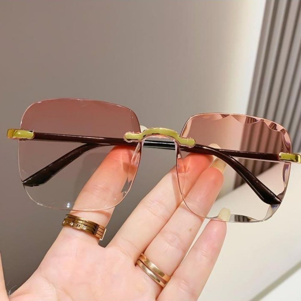 Large Frame Vintage Sunglasses for Women Original Sale  New UV Protection UV400 Sunscreen Glasses Shades for Women Korean Style