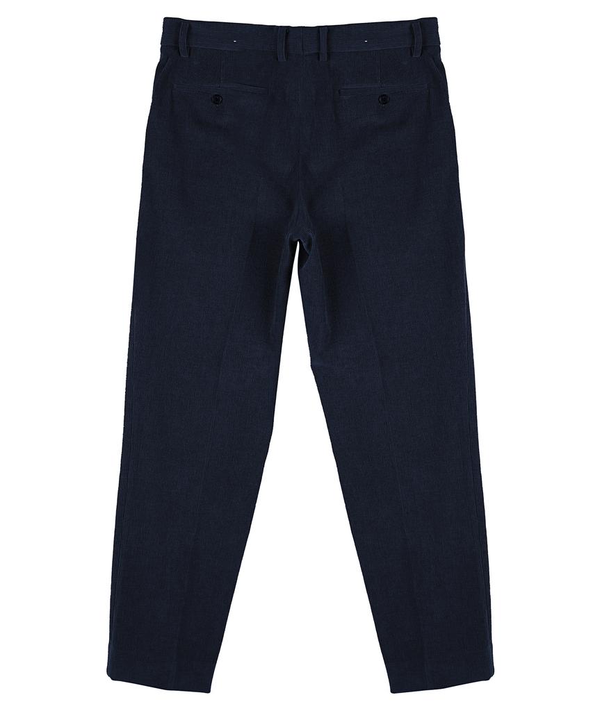 CONNECT KINLOCH [Semi-Wide] One-Pleat Corduroy Jersey Pants (Navy)