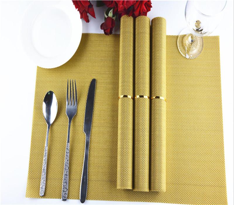 1 ks 30x45cm jednobarevná PVC protiskluzová podložka pod misku, omyvatelná podložka pod tácek na jídelní stůl, domácí dekorace, příslušenství