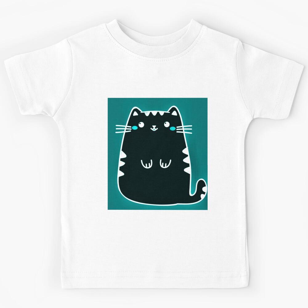 Black Cat Kids T-Shirt 120