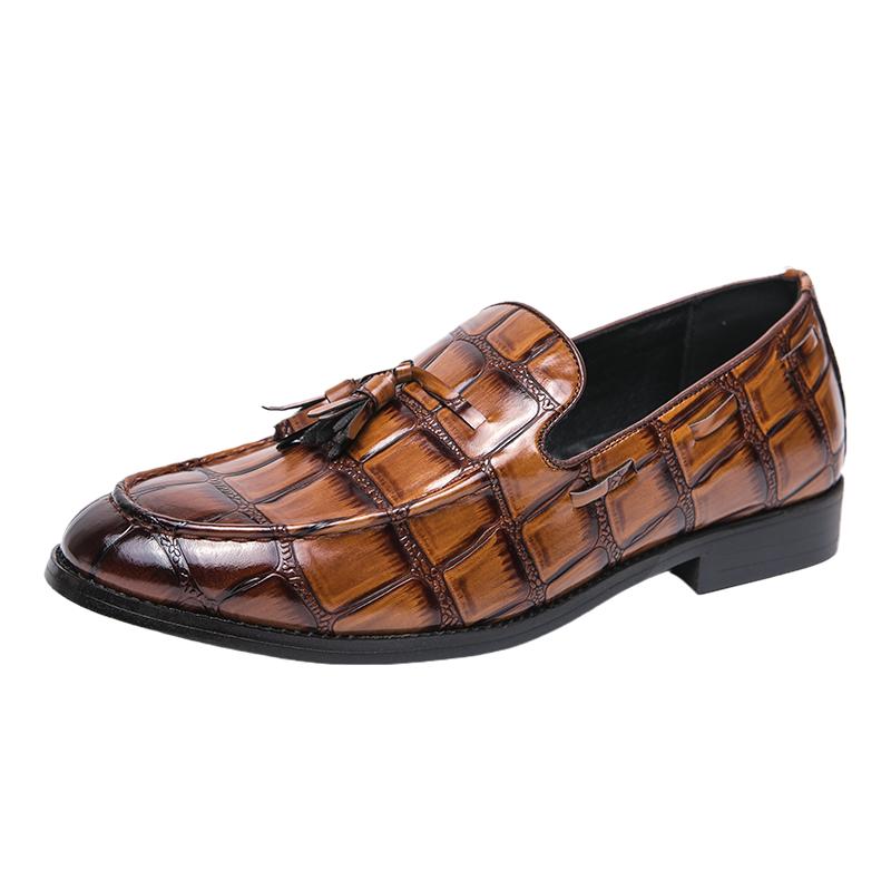 Luxury Men Tassel Loafers Shoes PU Leather Business Shoes Designer Wedding Party Shoe Mens Flats Driving Shoes
