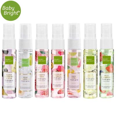 Frambuesa Negra / Flor de Peral / Rosa Bonita / Fresia de Ciruela Roja / Cítricos Dulces / Vainilla Dulce / Fresa Silvestre, Spray Fresco 20 ml