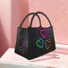 Love Heart Insulated Lunch Bag - Reusable, Portable Cooler for School, Office, Picnics & Beach Hikes - Durable Polyester