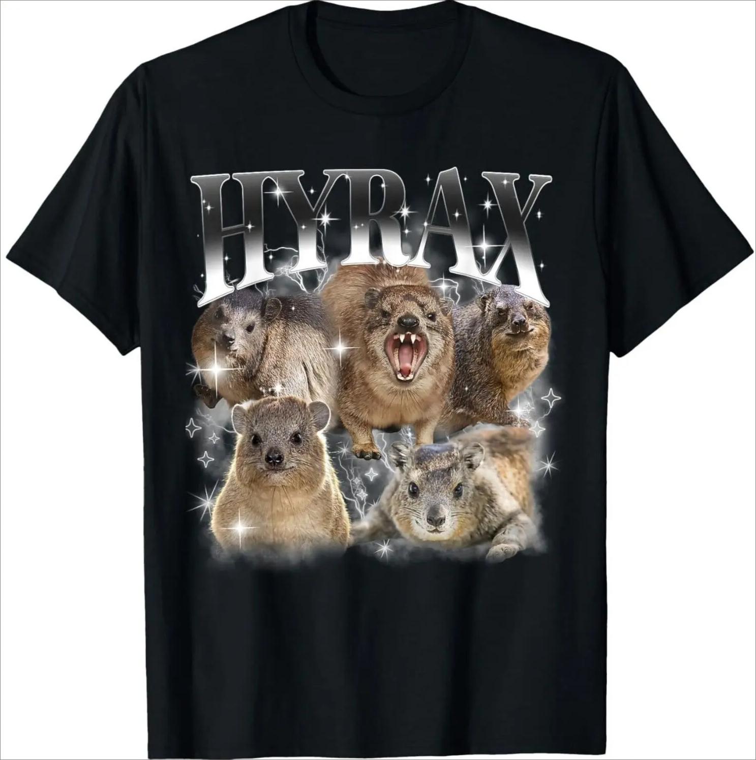 

Funny Hyrax Oddly Specific Meme Animal for Family Black T-Shirt Women Clothing Fashion Graphic T Shirts Summer Streetwear Y2K... S разноцветный