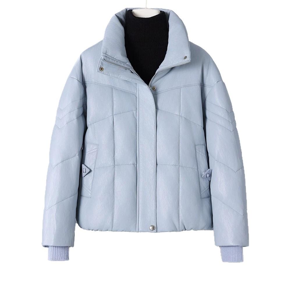 Live broadcast new short thickened down jacket women's small casual loose white duck down cotton-padded coat batch