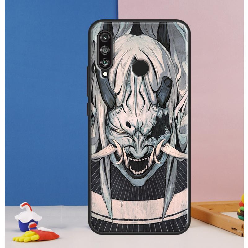 Oni Hannya Demon Mask For Huawei Nova 9 10 SE 12i 11i 8i 12s Y90 Y60 Y70 Y72 Y61 Y91 P20 P30 P40 Lite P60 Pro Case