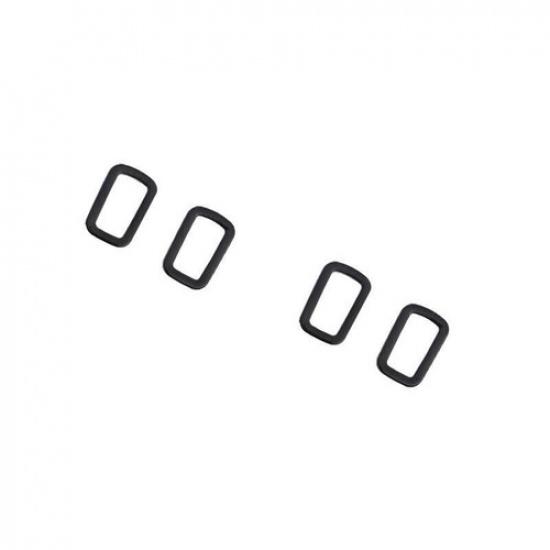 Fit For Mercedes-Benz GLC 2016- Steel Black Rear Seat Button Cover Trim 4PCS