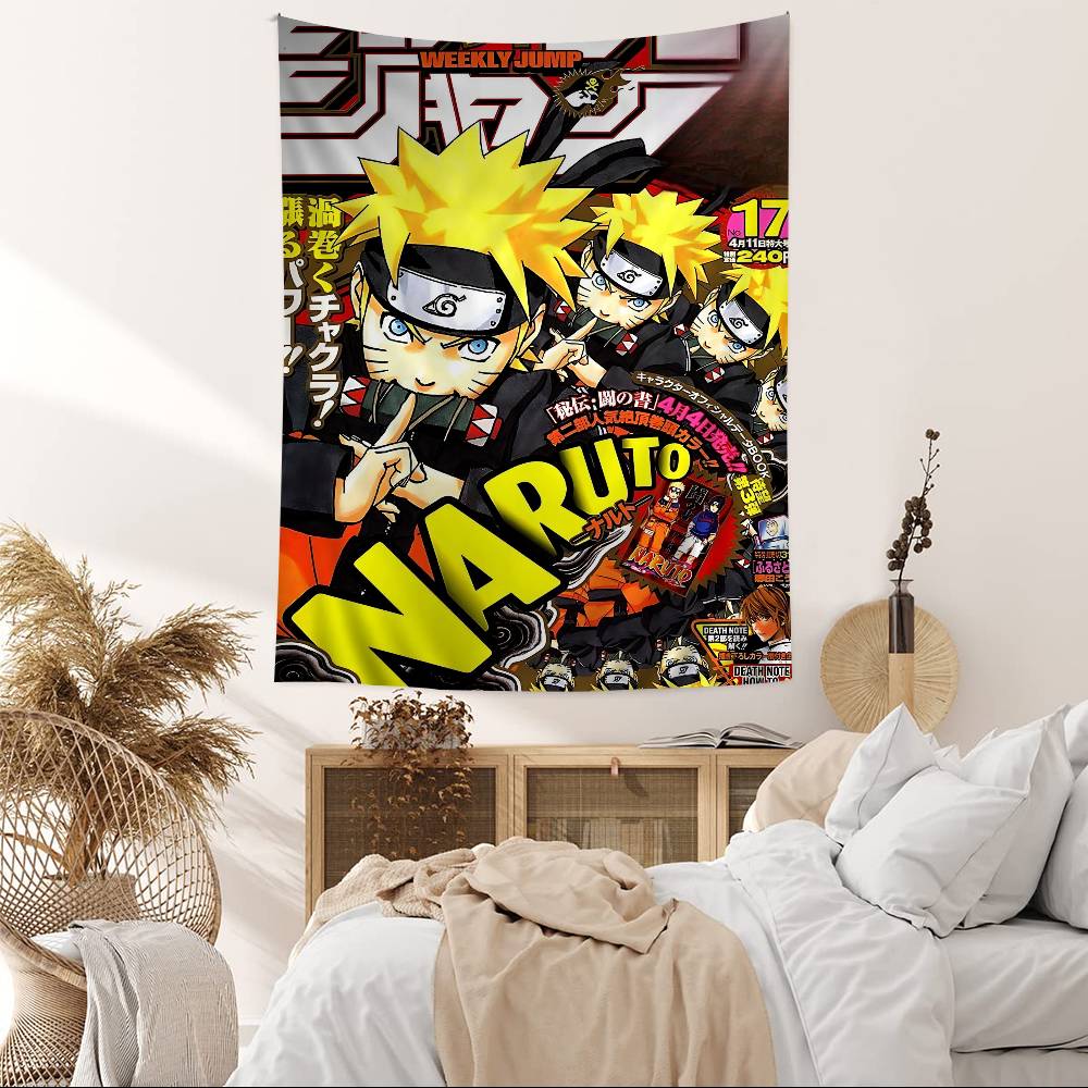 Japanese Nnaruto Anime Hippie Wall Hanging Tapestries Bohemian Wall Tapestries Mandala Ins Home Decor