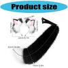 Fuchs Kostüm Zubehör Kunstpelz Fuchs Schwanz und Ohren Stirnband Set Tier Halloween Cosplay Kostüm Damen Herren Geschenke