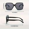 Oversized Square Fashion Casual Sunglasses Flattering Slim Design Perfect For Driving Beach Travel And Vacations