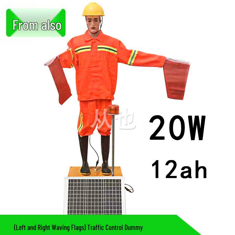 Solar Powered Traffic Flag Robot