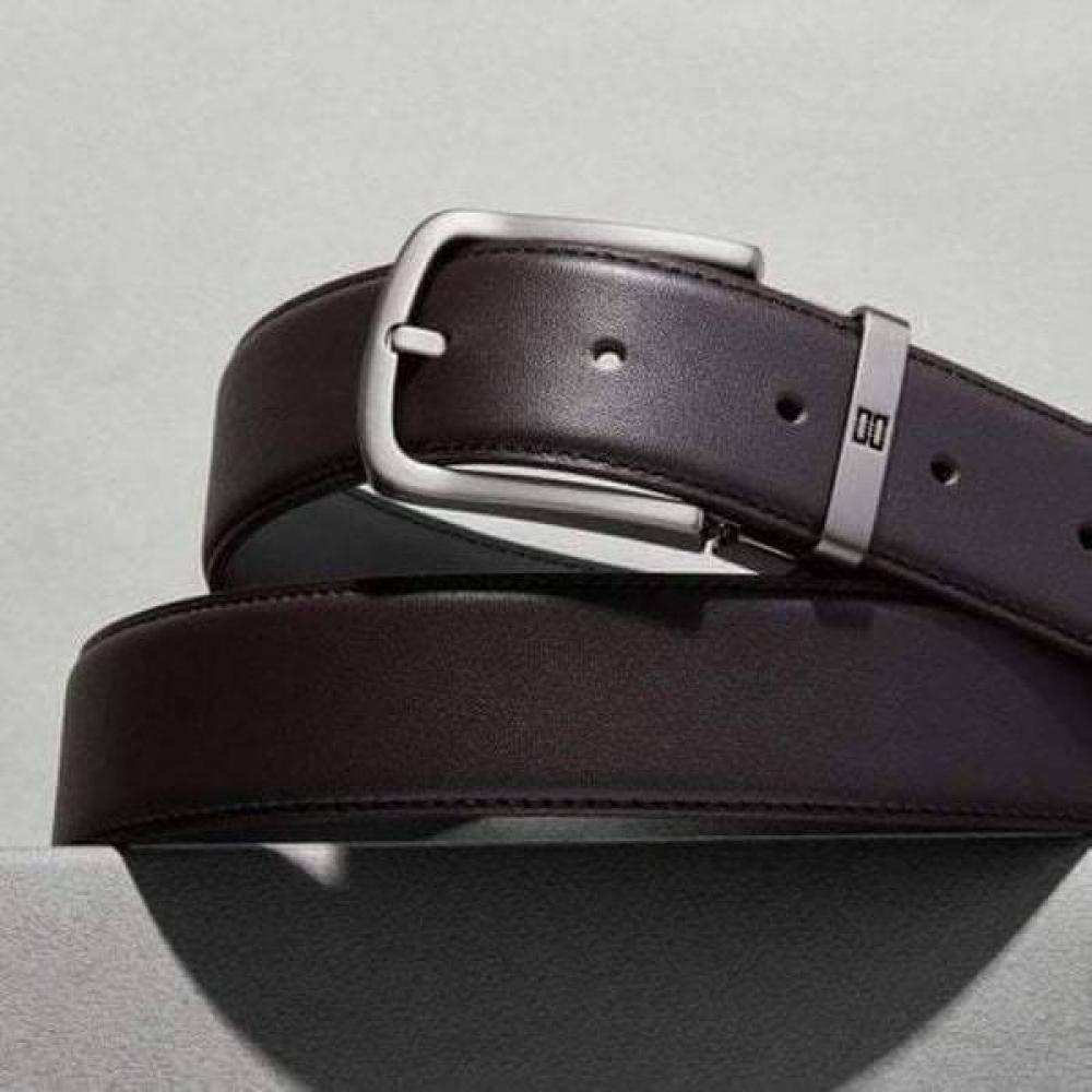 Daks Leather Belt Brown Buckle Dd Logo Dbbe6e046w3 Single option