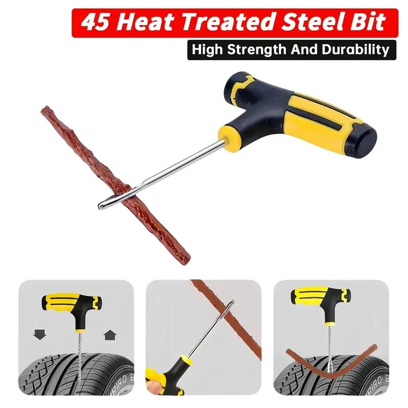 New Car Motorcycle Tire Repair Kit Puncture Plug Tools Tyre Puncture Emergency for Tire Strips Stirring Glue Repair Tool Kit