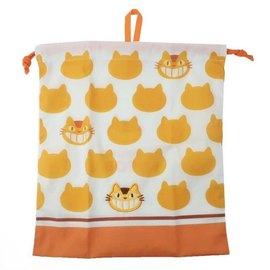 Marushin Gym with My Neighbor Totoro and Cat Bus Silhouette Perfect for and Elementary Suitable for Boys and Character Design Bag/Knapsack Design,