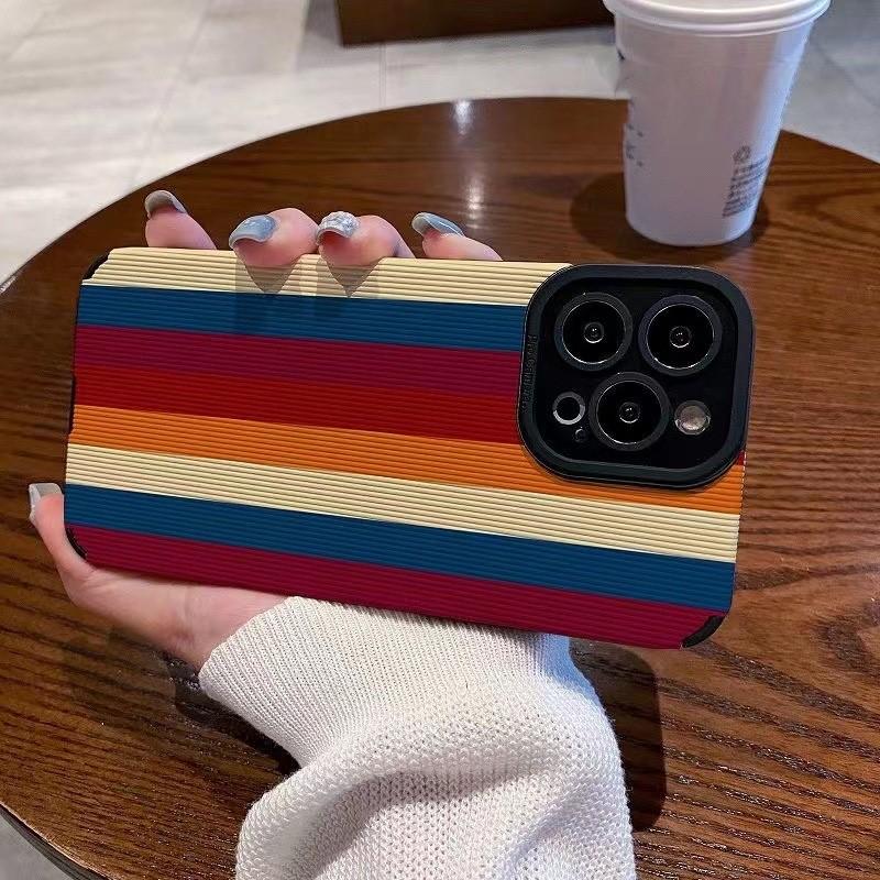 Zebra -Stripe Phone Case For Iphone 11 14 Pro Max 13 Mini 12 Camera Protection Silicone Cover For Iphone Xr Xs X 7 8 Plus Se2020