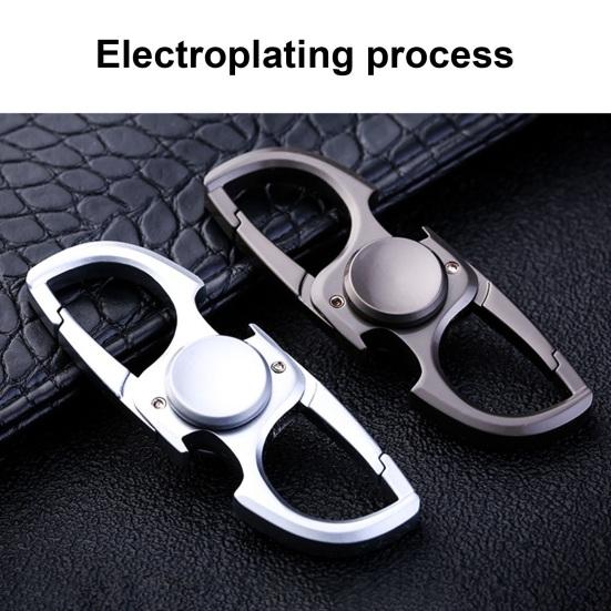 Brelok 3 w 1 ze stopu cynku, antystresowy, ze stali nierdzewnej, odporny na zarysowania, żyroskop na czubku palca, przenośny