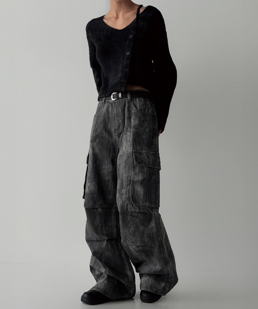 THE GREEN LAB Hairy Soft Knit [Black]