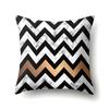 Polyester Pillow Case Nordic Ins Style Marble Geometric Printed Peach Leather Velvet Living Room Sofa Pillow Case