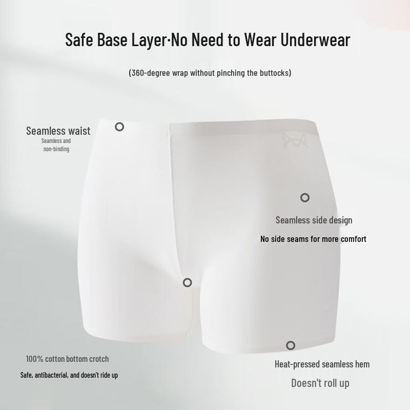 Mao Ren Women's Ice Silk Seamless Safety Shorts