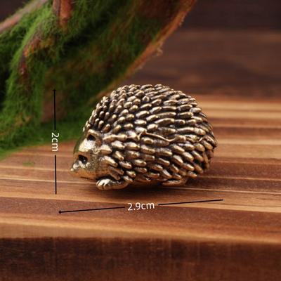 Little Cross-Border Vintage Brassware Hedgehog Brass Tea Pet Small Craft Ornament