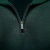 2024 Men's Pure Cotton Stand Collar Zipper Sweater - Half-Slim Solid Color Knitwear