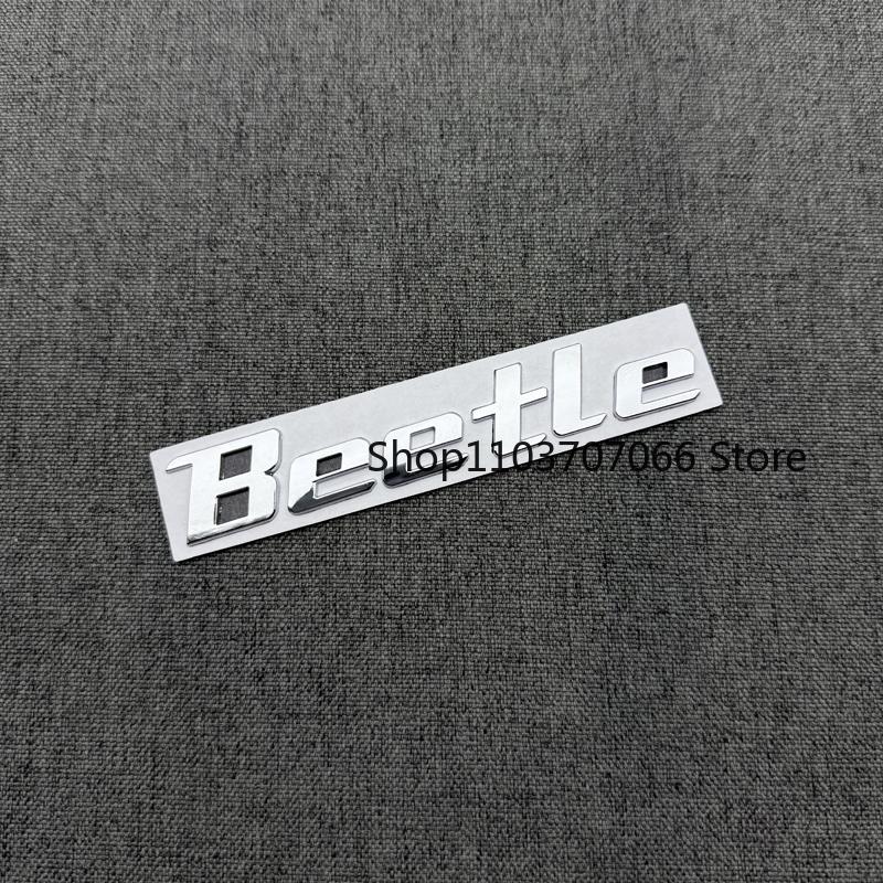 YKPSC1 Metal 3D Car Stickers Car Front Trunk Auto Body Word Letter Sticker Logo Emblem Badge Decal Sticker Accessories For VW Beetle