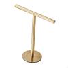 Countertop Towel Rack Jewelry Hanger Stainless Steel Decorative Modern T Shape Paper Stand