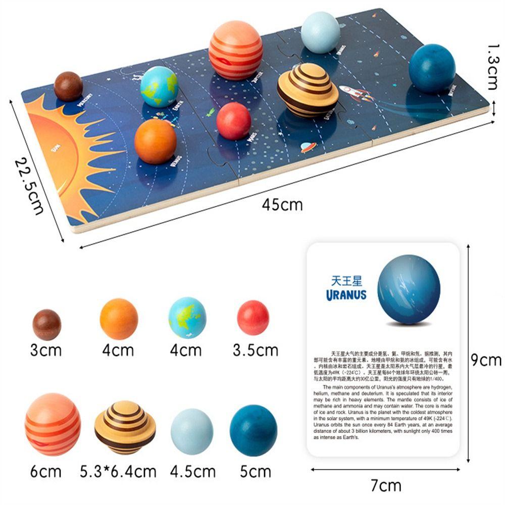 Universe Cognition Solar System Puzzle Toy Eight Planets Planet Board Toy Parent-child Interactive