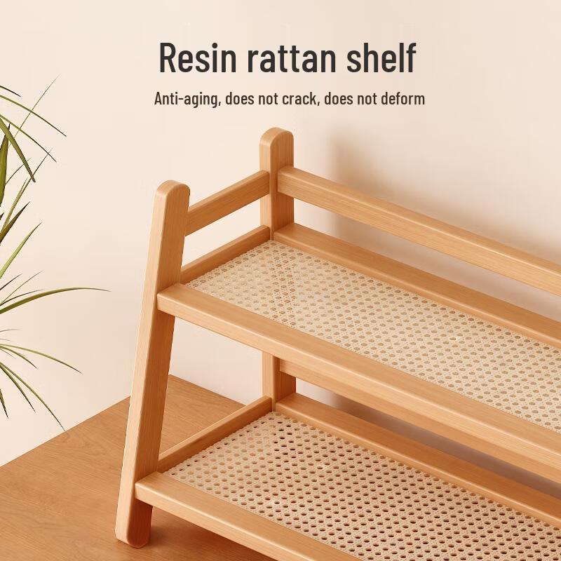 Rattan Style Tabletop Cup and Tea Set Organizer