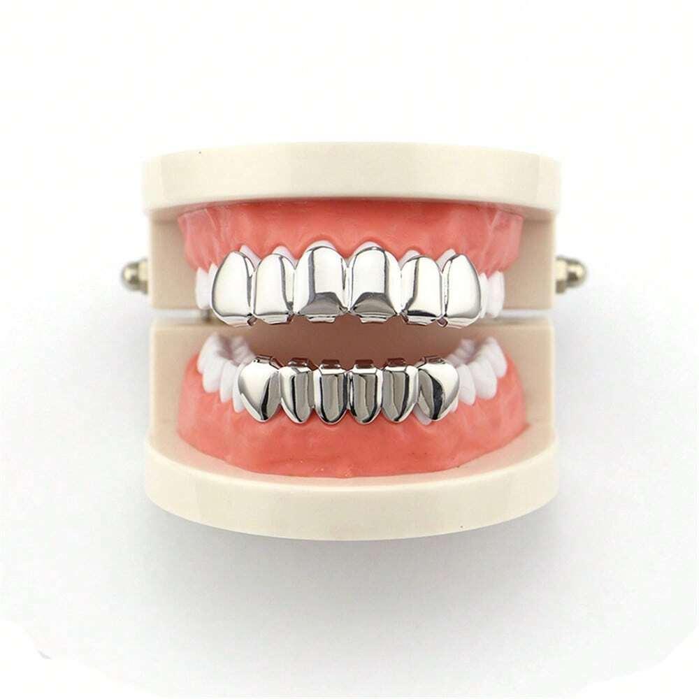 Smooth Six-Tooth Canine Hip Hop Teeth Grill - European and American Style