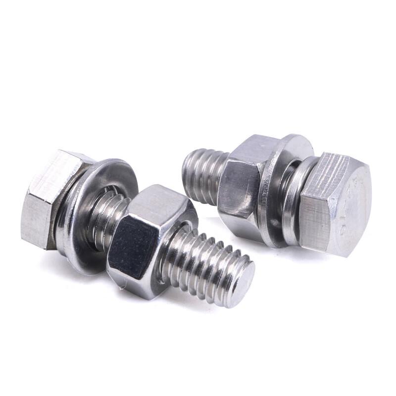 KESSZAL M4x50 304 Stainless Steel Hex Bolt Set (10 Pack)