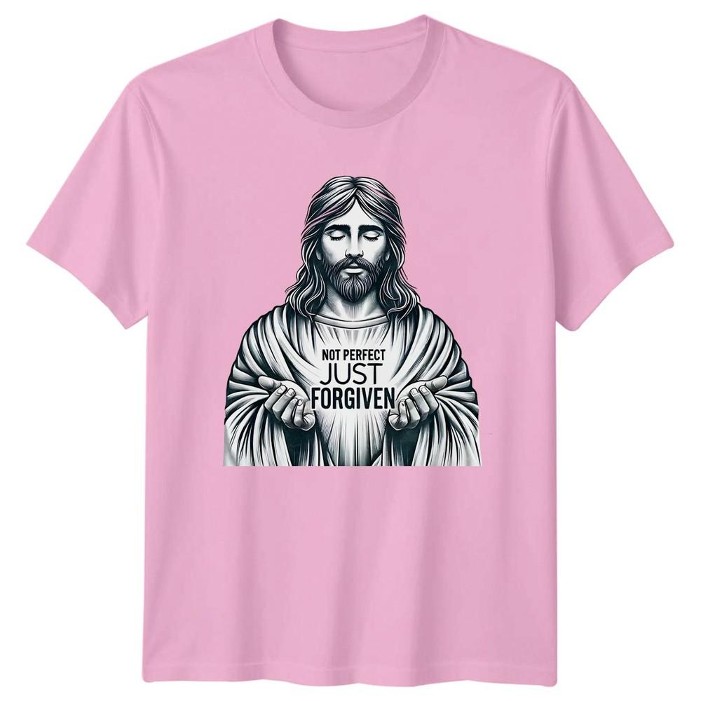 Not Perfect Just Forgiven TShirt Faith Christian Birthday Gift For Him And Her