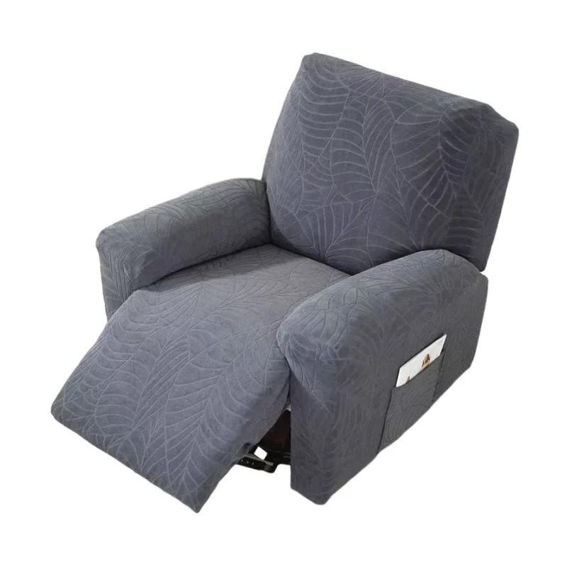 Leaves Jacquard Recliner Chair Cover  Chair Covers Elastic Spandex Single Sofa Covers Armchair Slipcover Couch Protector