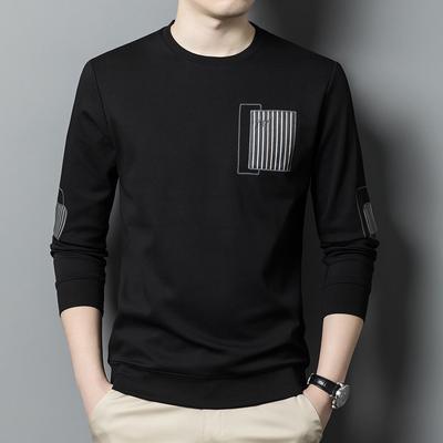 Nuovo Maglione Autunnale da Uomo Moda Giovanile Stampa Bella Fondo Maglietta a Maniche Lunghe Girocollo Abbigliamento da Uomo