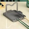 Kitchen Cookware Lid And Utensil Organizer With Aluminum Alloy Surface Mount For Countertop Use