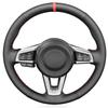 Car Steering Wheel Cover For Mazda MX-5 Ized Hand Sewn Diy Black  Leather Automobiles Interior Accessory Decoration