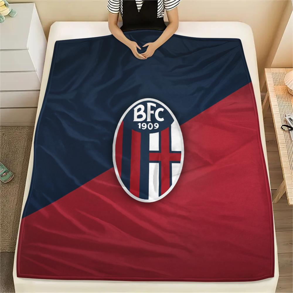 Bologna FC pattern Flannel Blanket, High quality Comfortable for All Seasons, Home Decor, Warmth and Comfort, Perfect for Gifts.