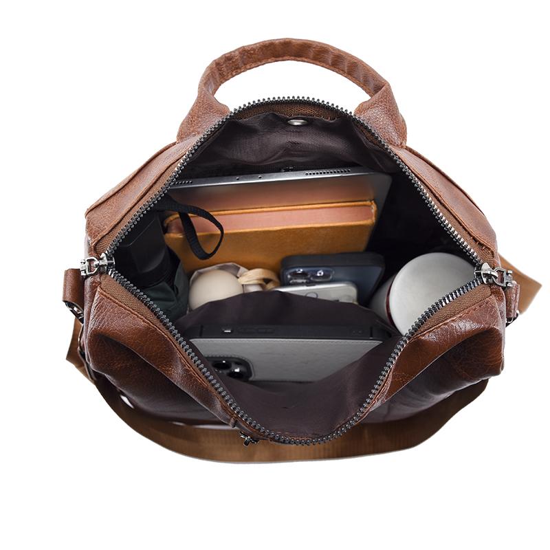 Retro Frauen Sac A Dos Weibliche Pu Leder Rucksäcke Geldbörsen Designer Damen Große Kapazität Mochilas Rucksäcke Hohe Qualität Bookbags