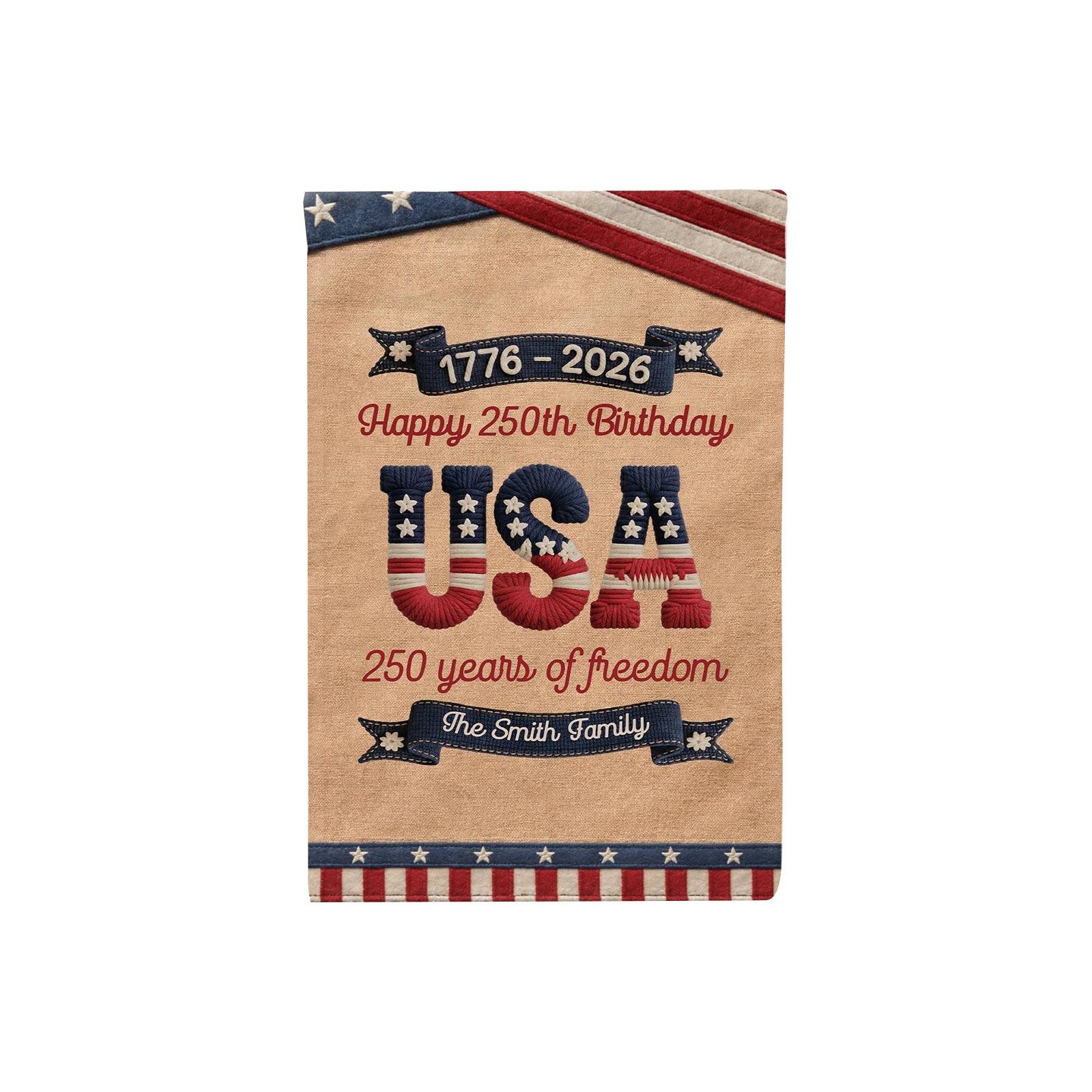 

The People 1776-2026 Flag Memorial Day Patriotic 250th Birthday 250 Years United States Indoor Garden Decoration (250 YEARS) One Size