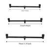 Aluminum Alloy Fishing Rod Buzz Bar 20/25/30cm 2 Head Fishing Crossbar Bracket Lightweight Black Fishing Rod Holder Carp Fishing