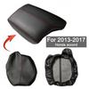 Black Leather with Red Line Car Center Armrest Box Cover For Honda Accord 13-17