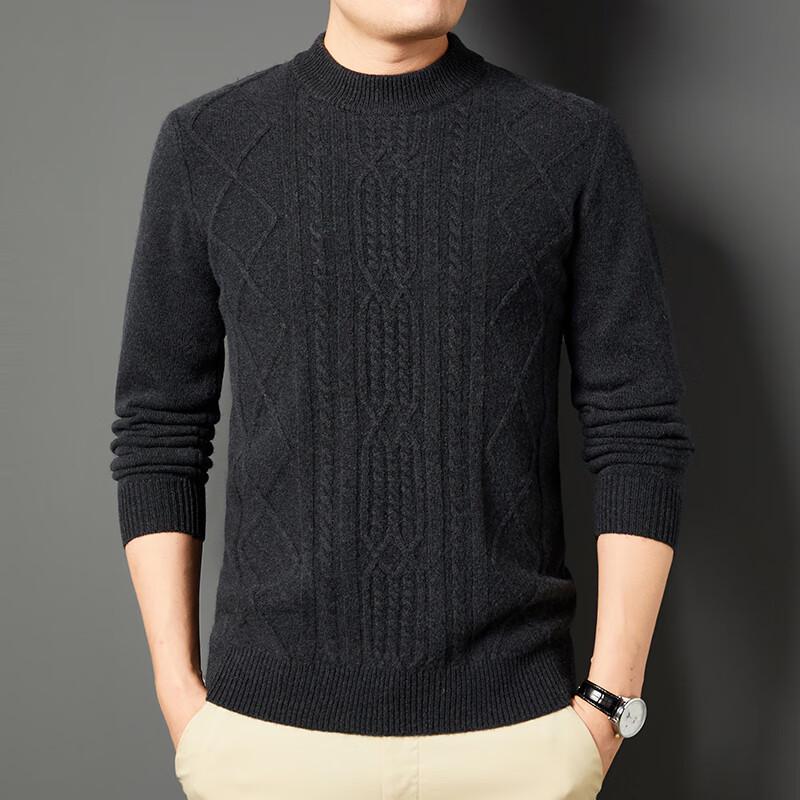 

Firstview Men s Winter 98% Wool Round Neck Sweater FV25D1990 4XL