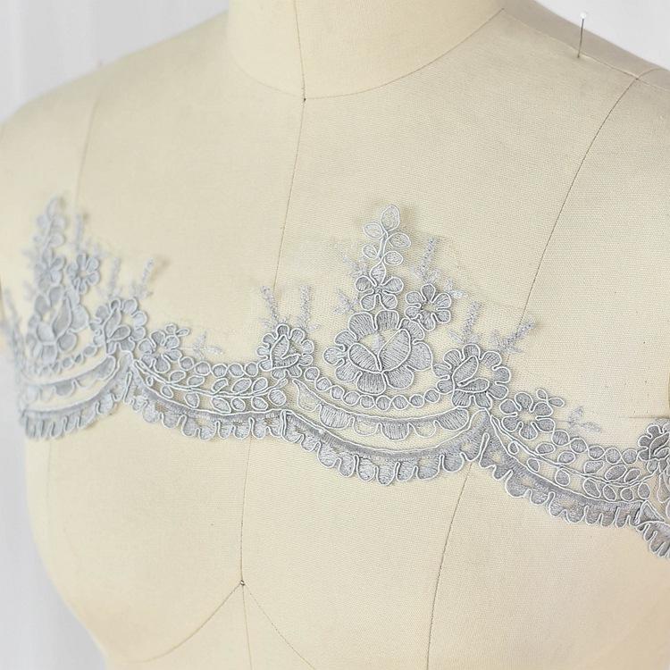This White Car Bone Lace Lace Accessories, Wedding Headgear Handmade Diy Materials, Fabric Lace Applique